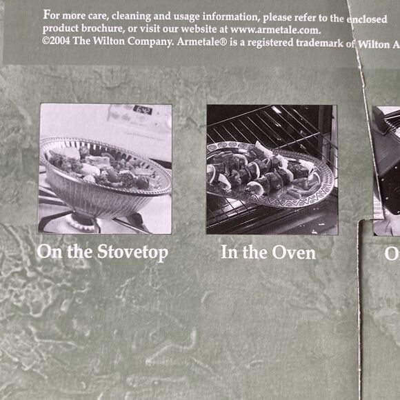 Wilton ARMETALE Serveware give us our daily bread large serving dish tray gray - Picture 4 of 8